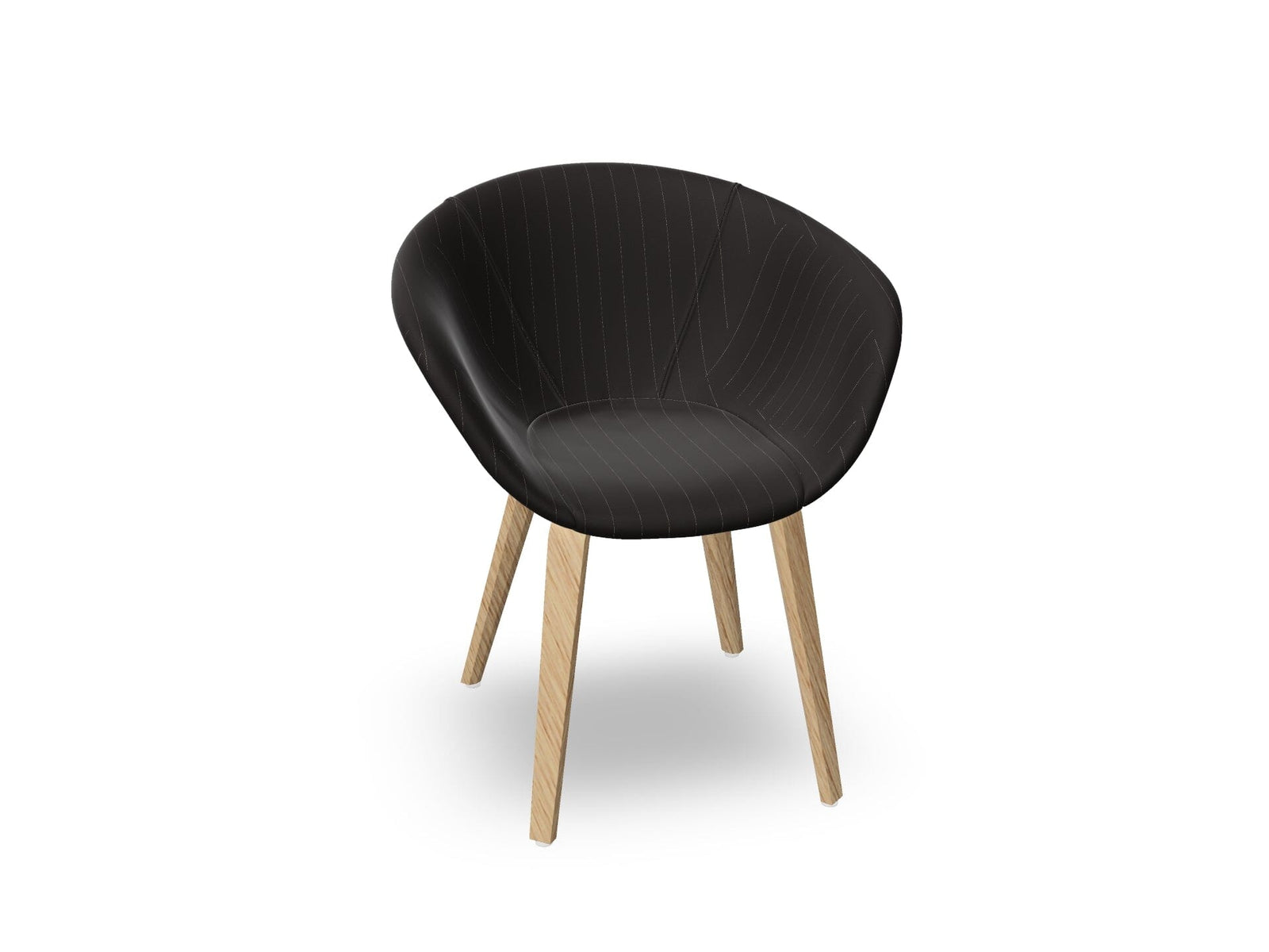 Duna 02 Wood Leg Chair With Full Upholstery Chairs Arper