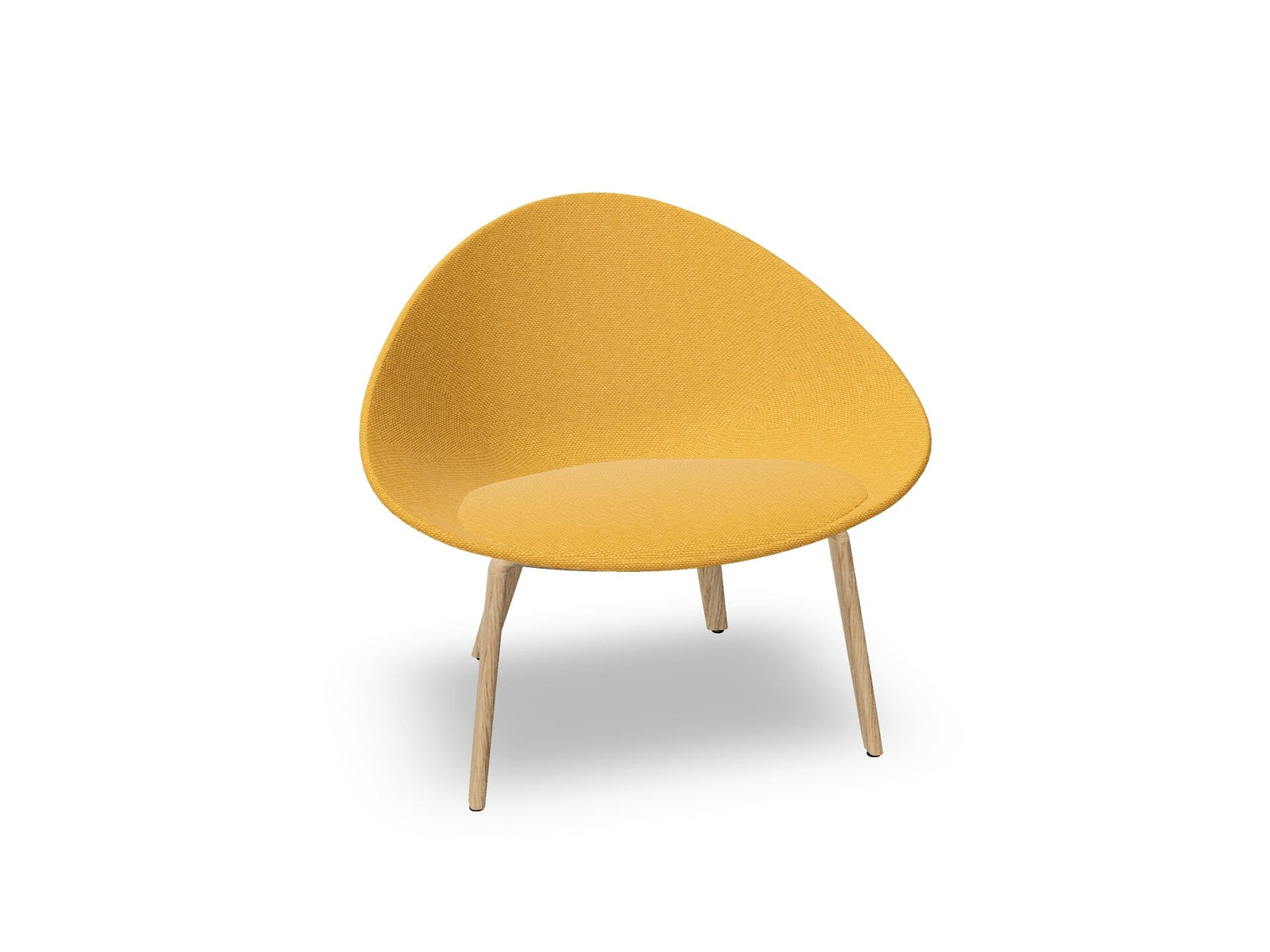 Adell 4 Leg Wood Lounge Chair With Fully Upholstered lounge chair Arper