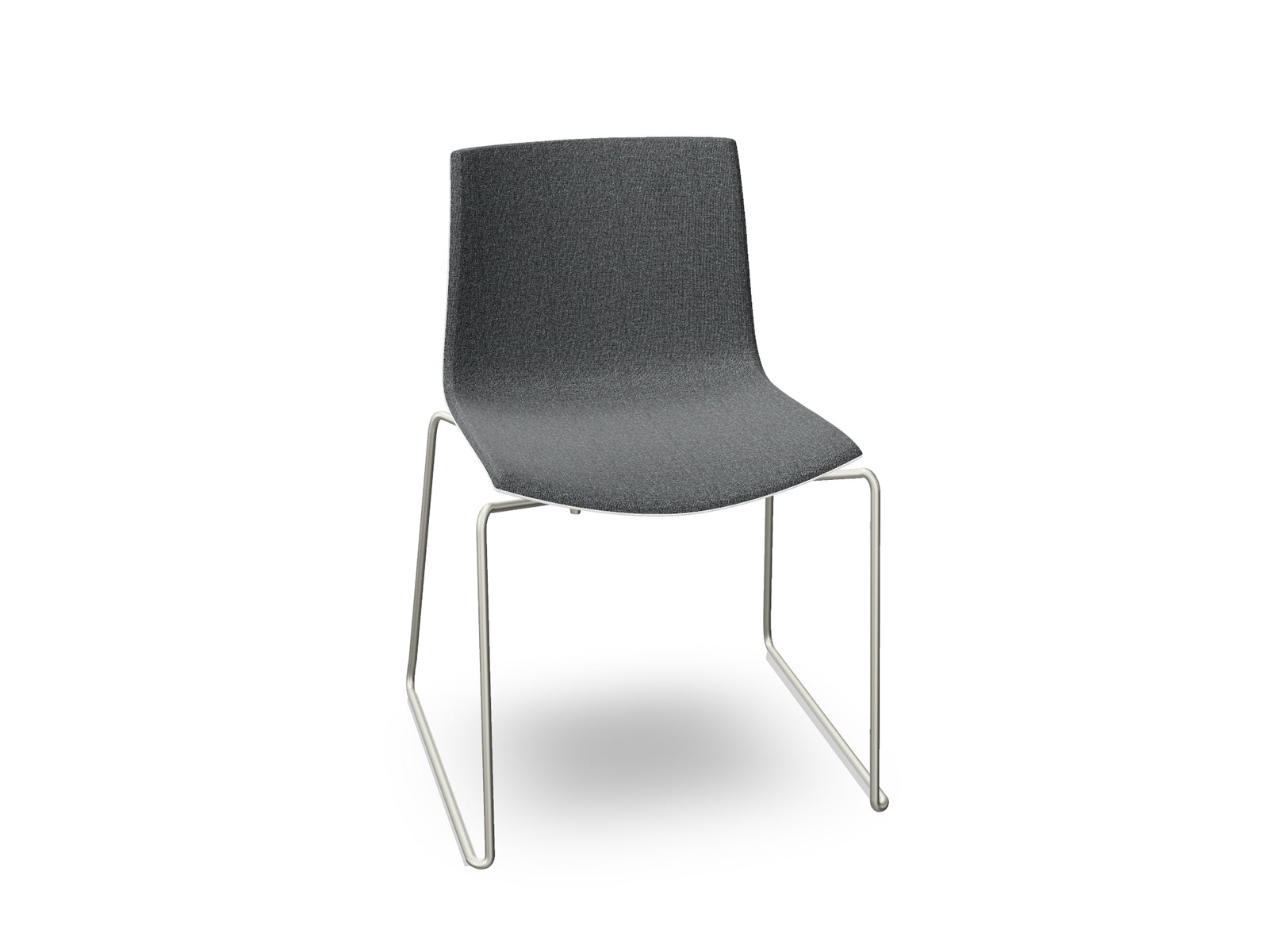 Catifa 46 Sled Base Polypropylene with Front-Face Upholstery