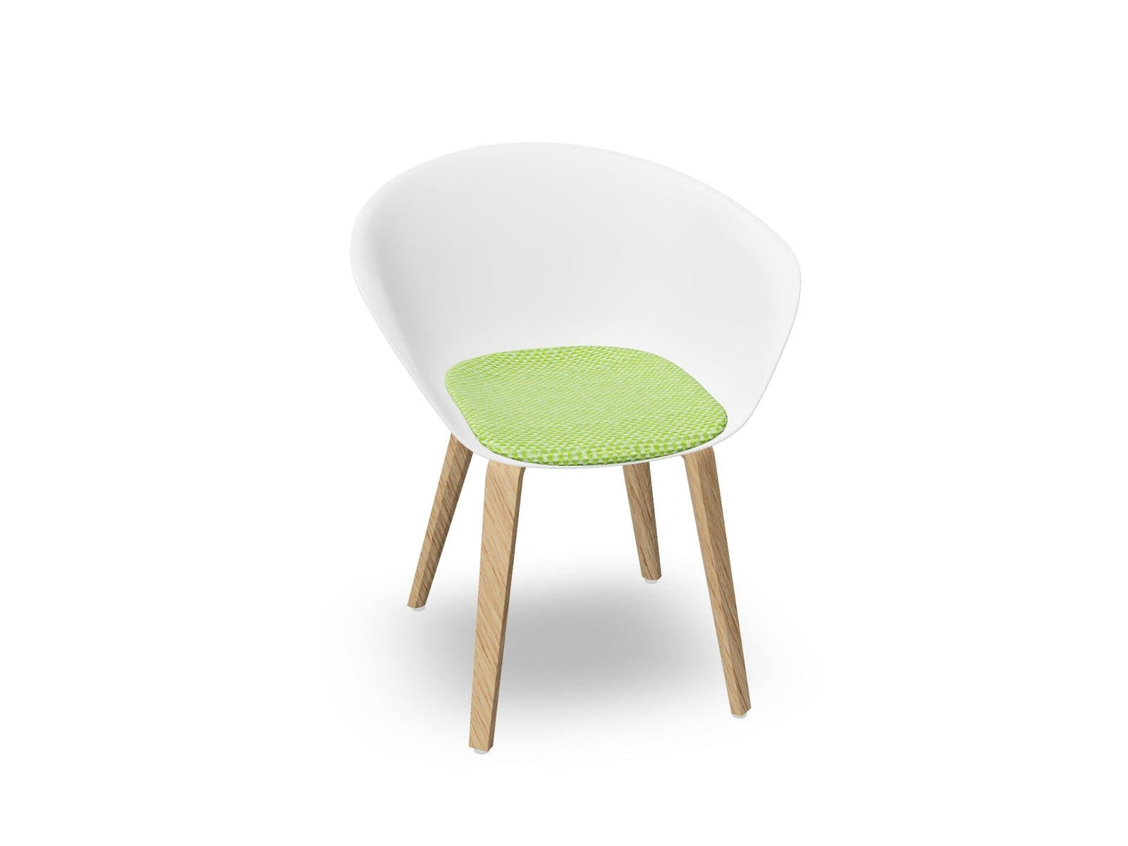 Duna 02 Wood Leg Chair With Seat Cushion Chairs Arper
