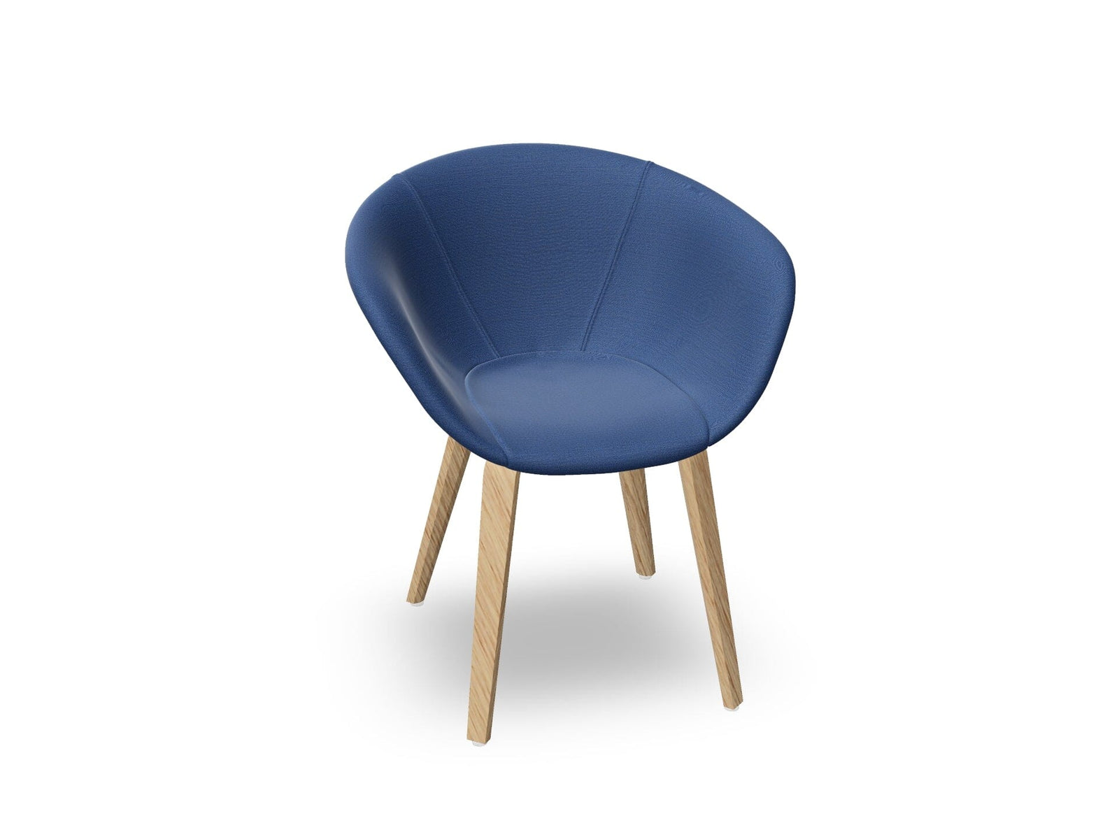 Duna 02 Wood Leg Chair With Front Upholstery Chairs Arper