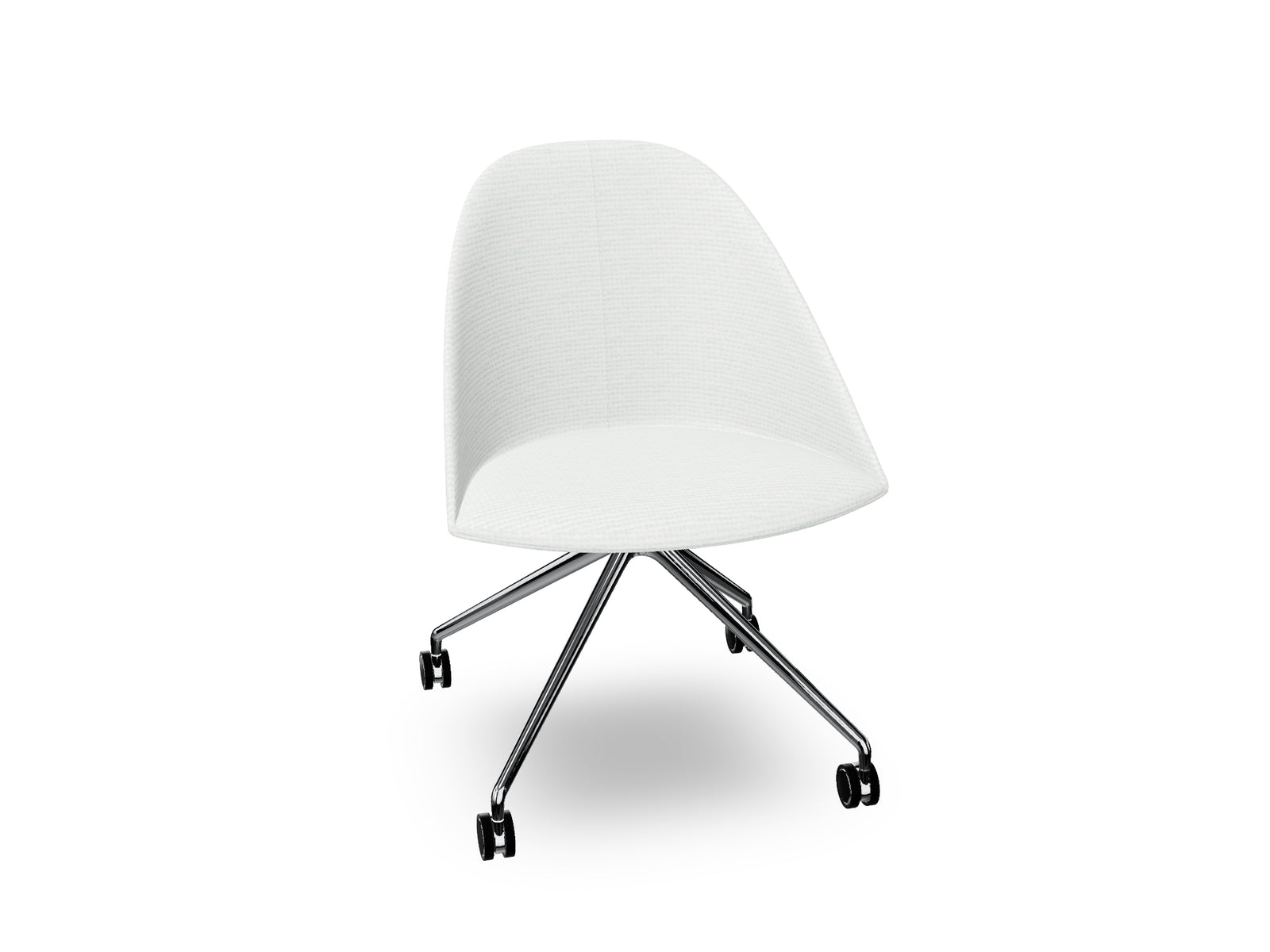 Cila Fully Upholtered Chair With Fixed Trestle Base