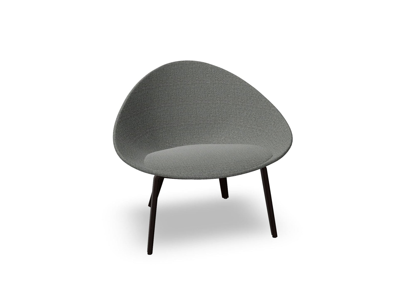 Adell 4 Leg Wood Lounge Chair With Fully Upholstered lounge chair Arper