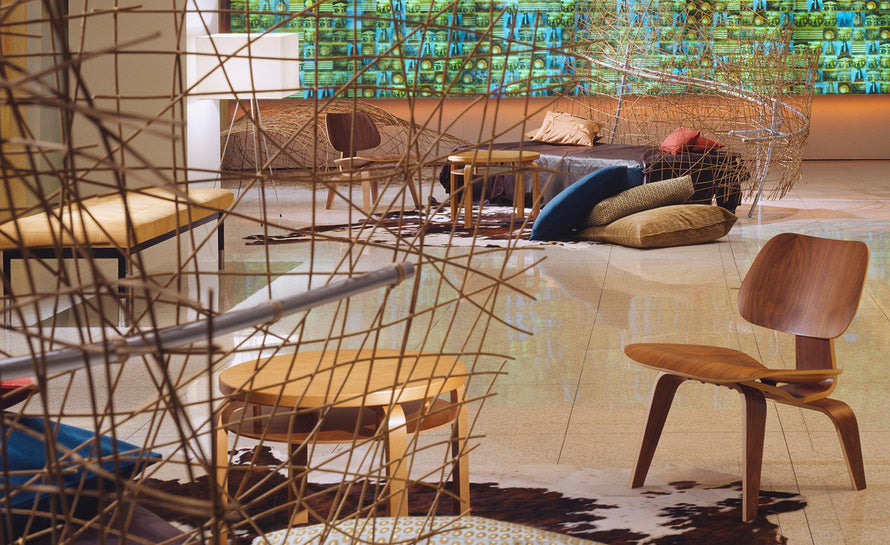 eames molded plywood lounge chair lcw