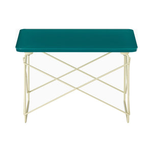 Eames Wire Base Low Table, Herman Miller x HAY side/end table herman miller Mint green top/Powder yellow base 