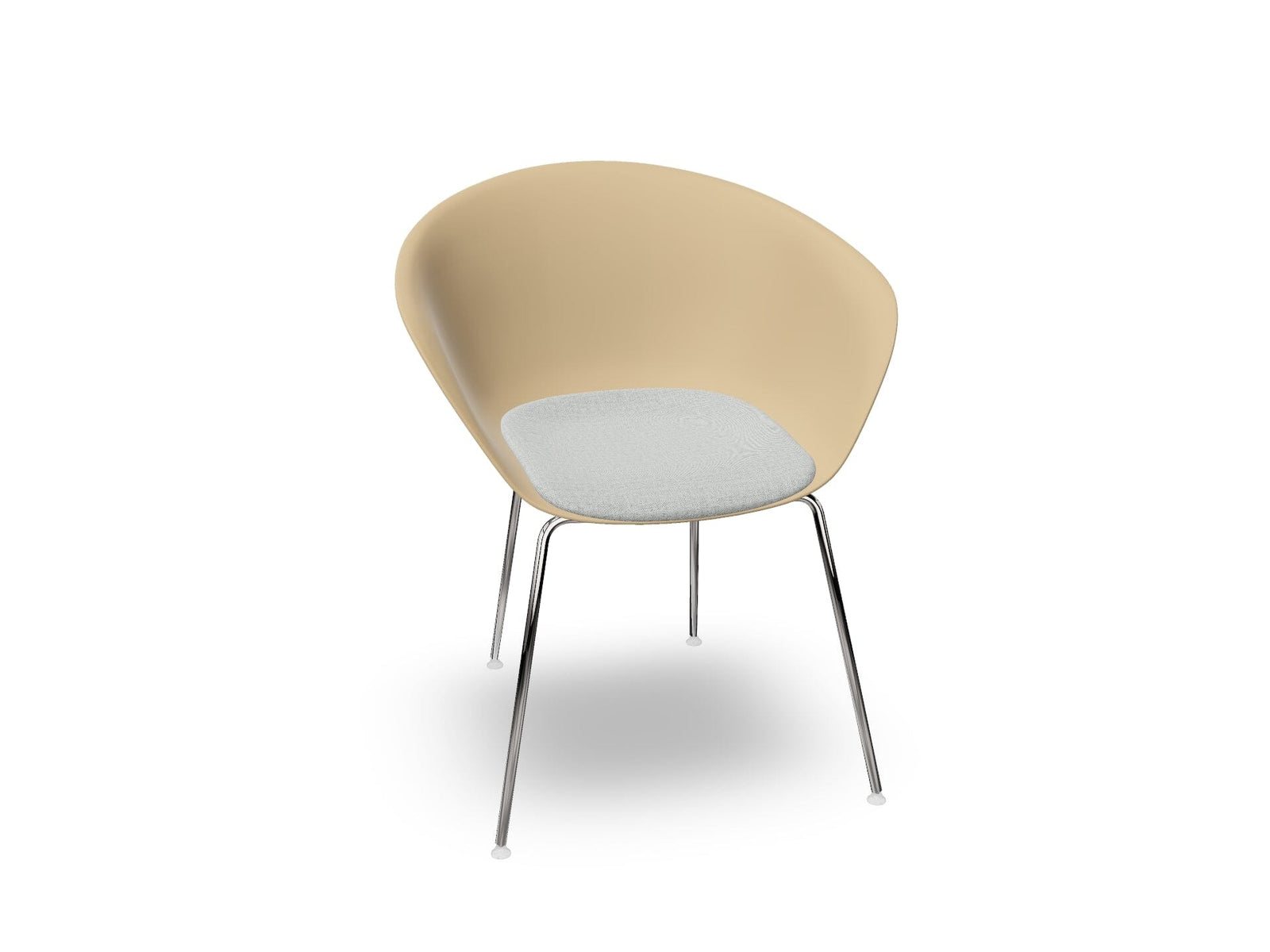Duna 02 Four Leg Chair With Seat Cushion Chairs Arper