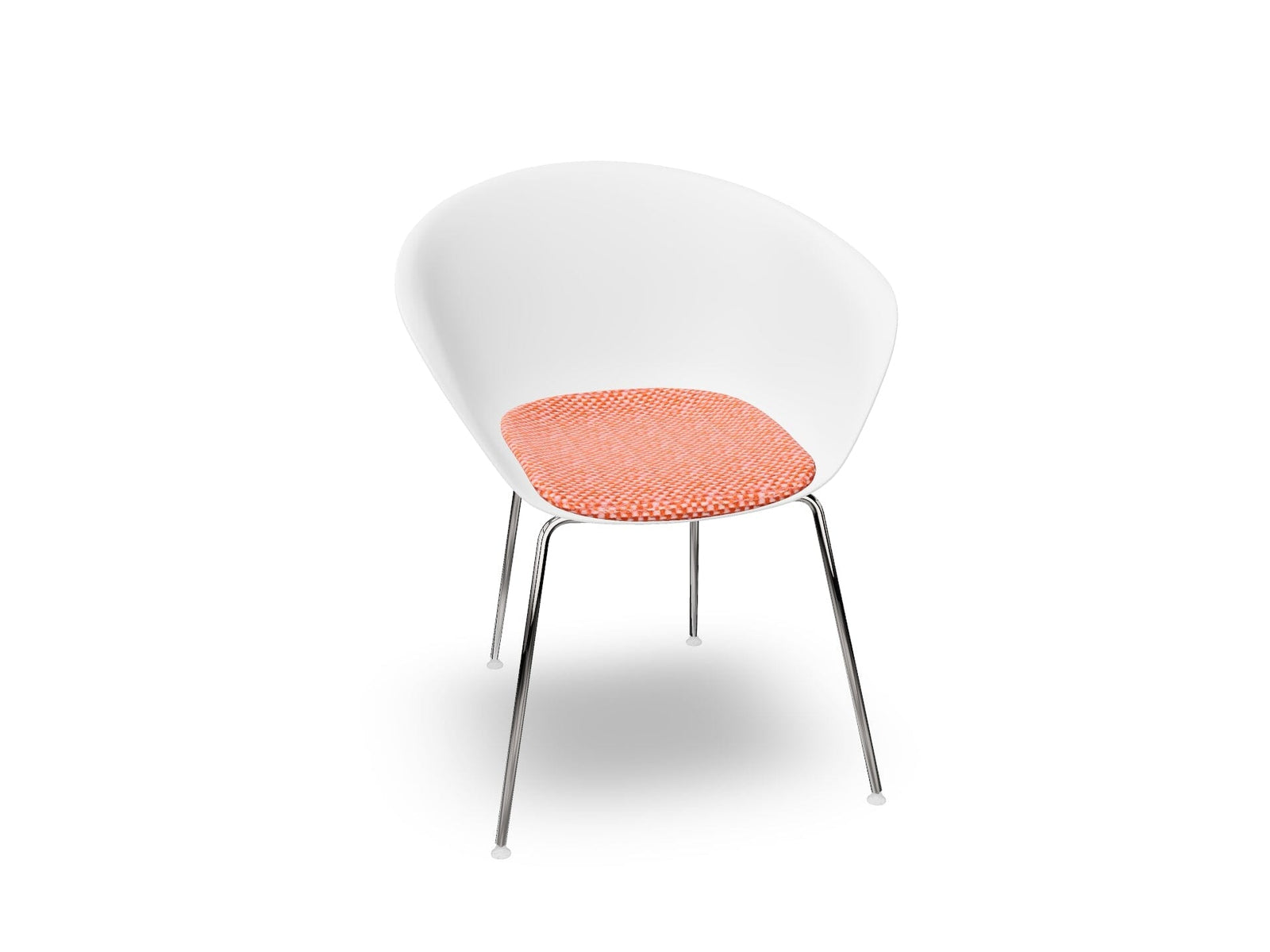 Duna 02 Four Leg Chair With Seat Cushion Chairs Arper