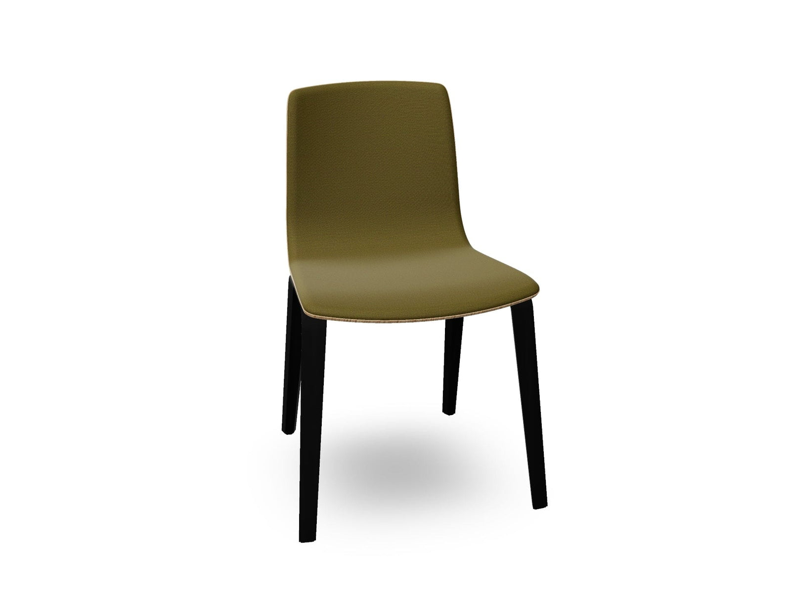 Aava 02 Wooden Chair with Front Upholstery Chairs Arper
