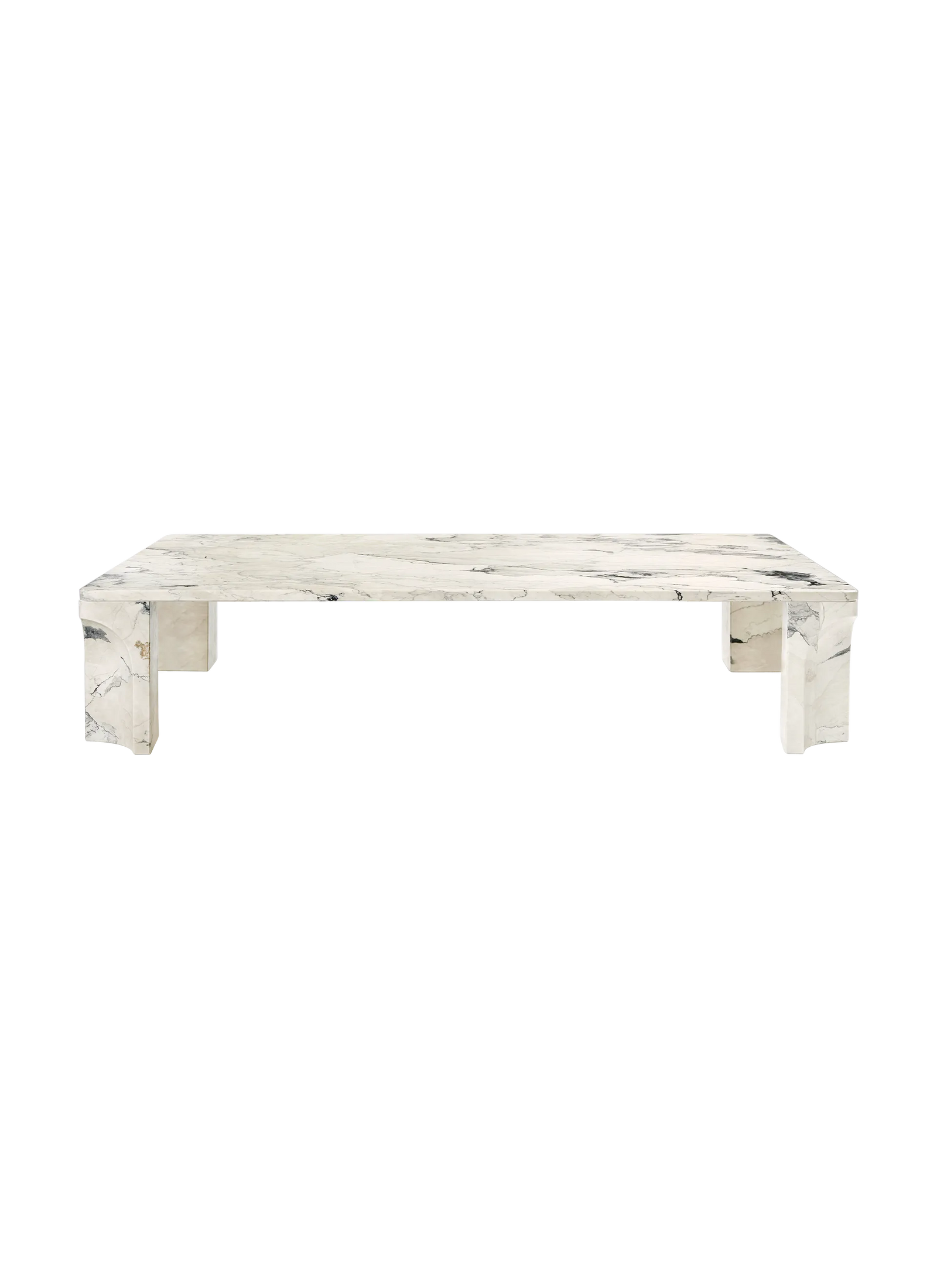 Doric Coffee Table GUBI Electric Grey Large 140 x 80 x 30 cm