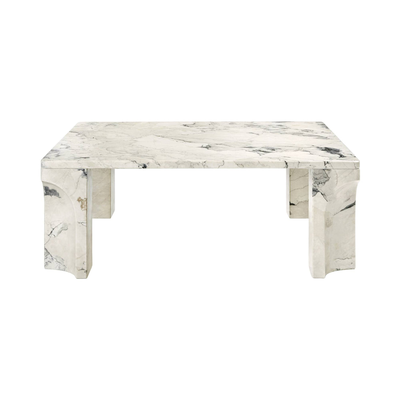 Doric Coffee Table GUBI Electric Grey Small 80 x 80 x 30 cm