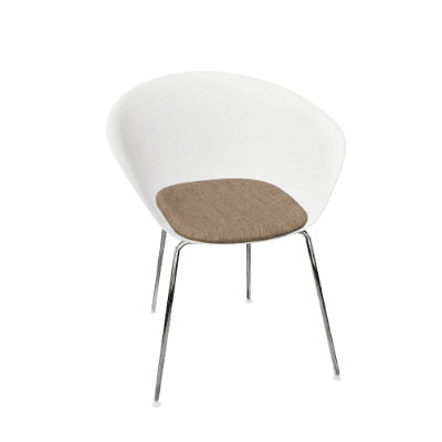 Duna 02 Four Leg Chair With Seat Cushion Chairs Arper