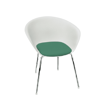 Duna 02 Four Leg Chair With Seat Cushion Chairs Arper