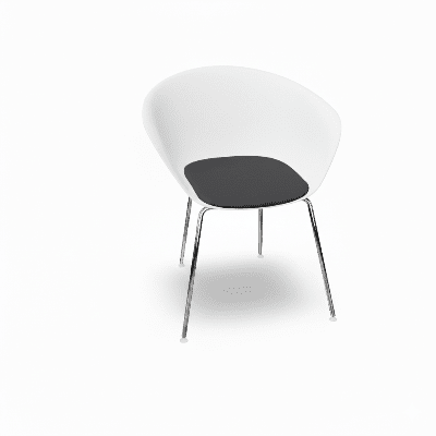 Duna 02 Four Leg Chair With Seat Cushion Chairs Arper
