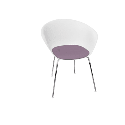 Duna 02 Four Leg Chair With Seat Cushion Chairs Arper