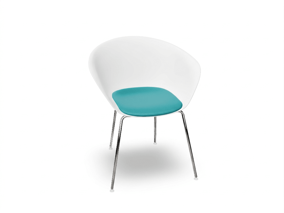 Duna 02 Four Leg Chair With Seat Cushion Chairs Arper
