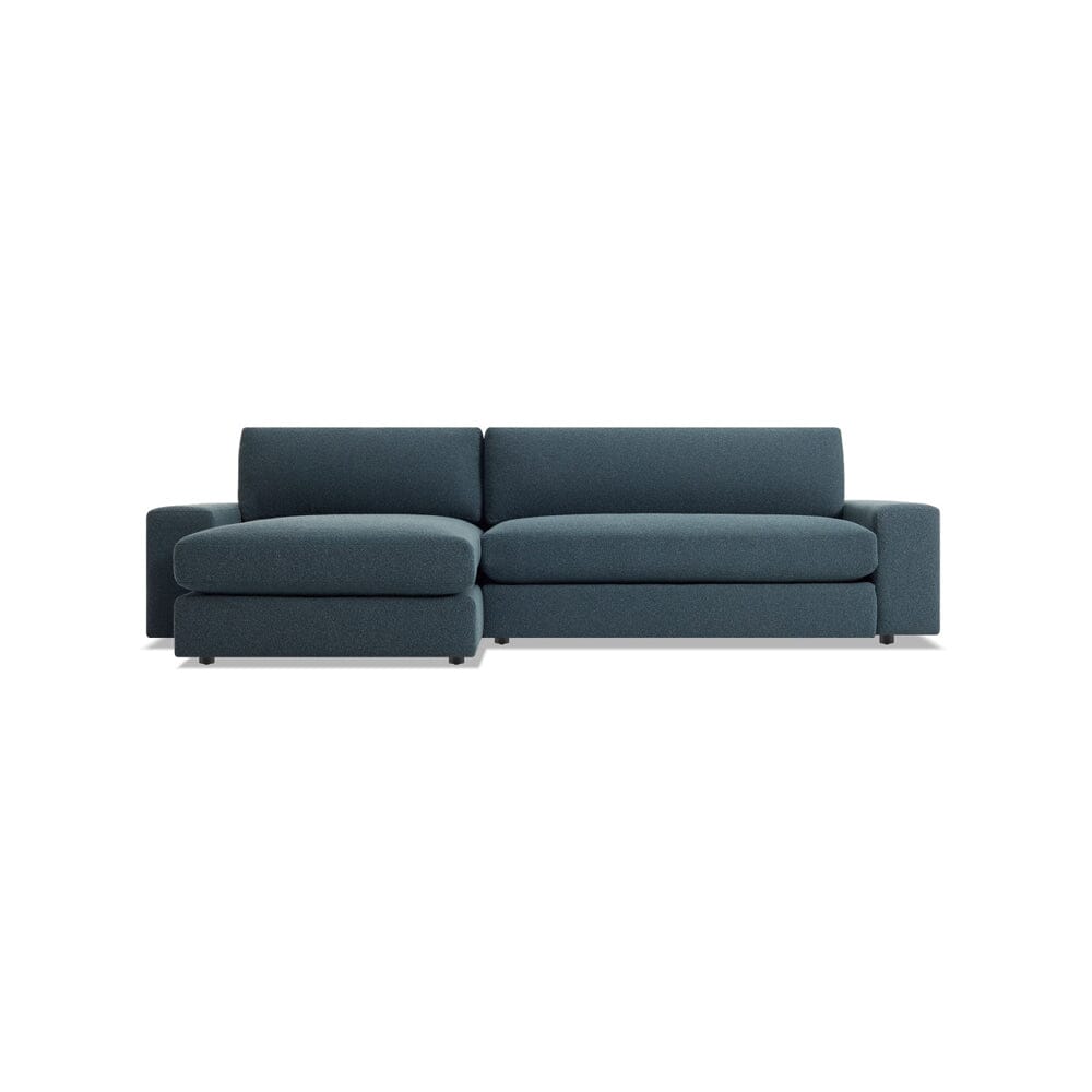 Esker Sofa with Chaise Sofa BluDot Kelso Blue Left Chaise