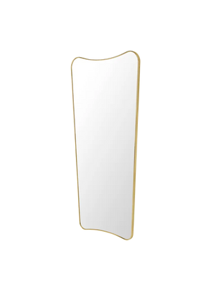 F.A. 33 Rectangular Wall Mirror mirror Gubi Large 70 x 146 cm Polished Brass 