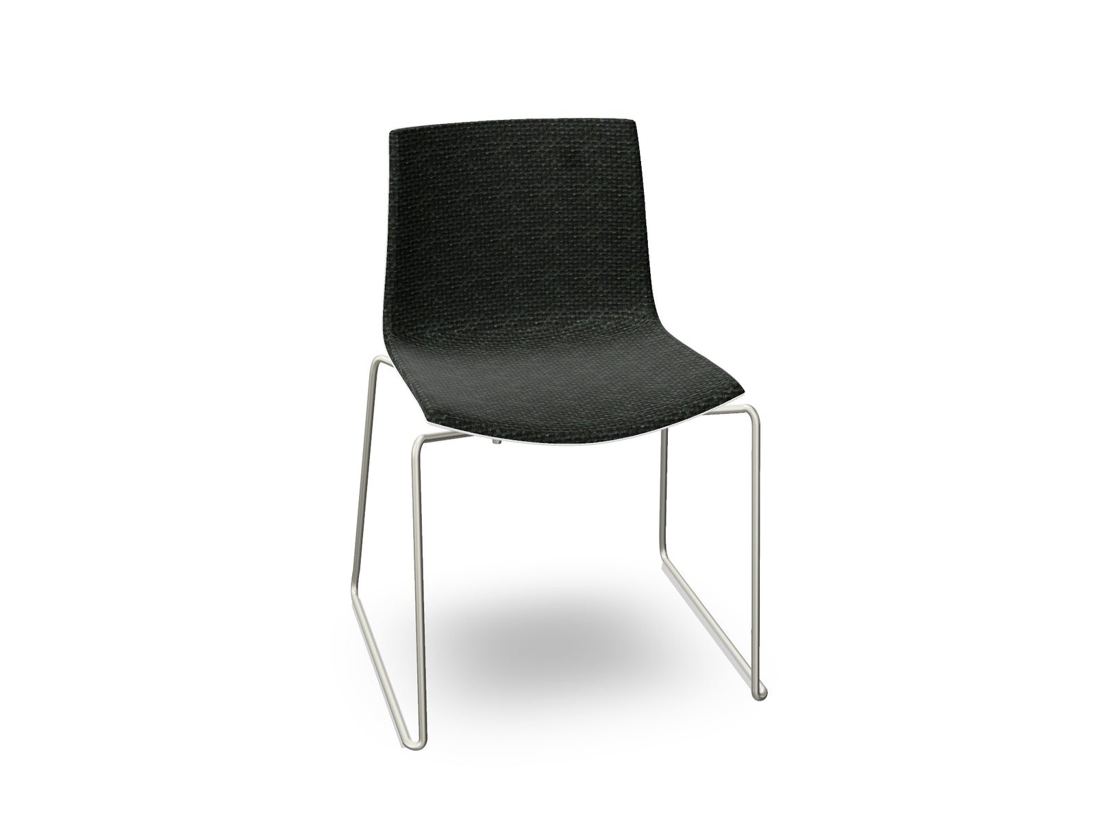 Catifa 46 Sled Base Polypropylene with Front-Face Upholstery