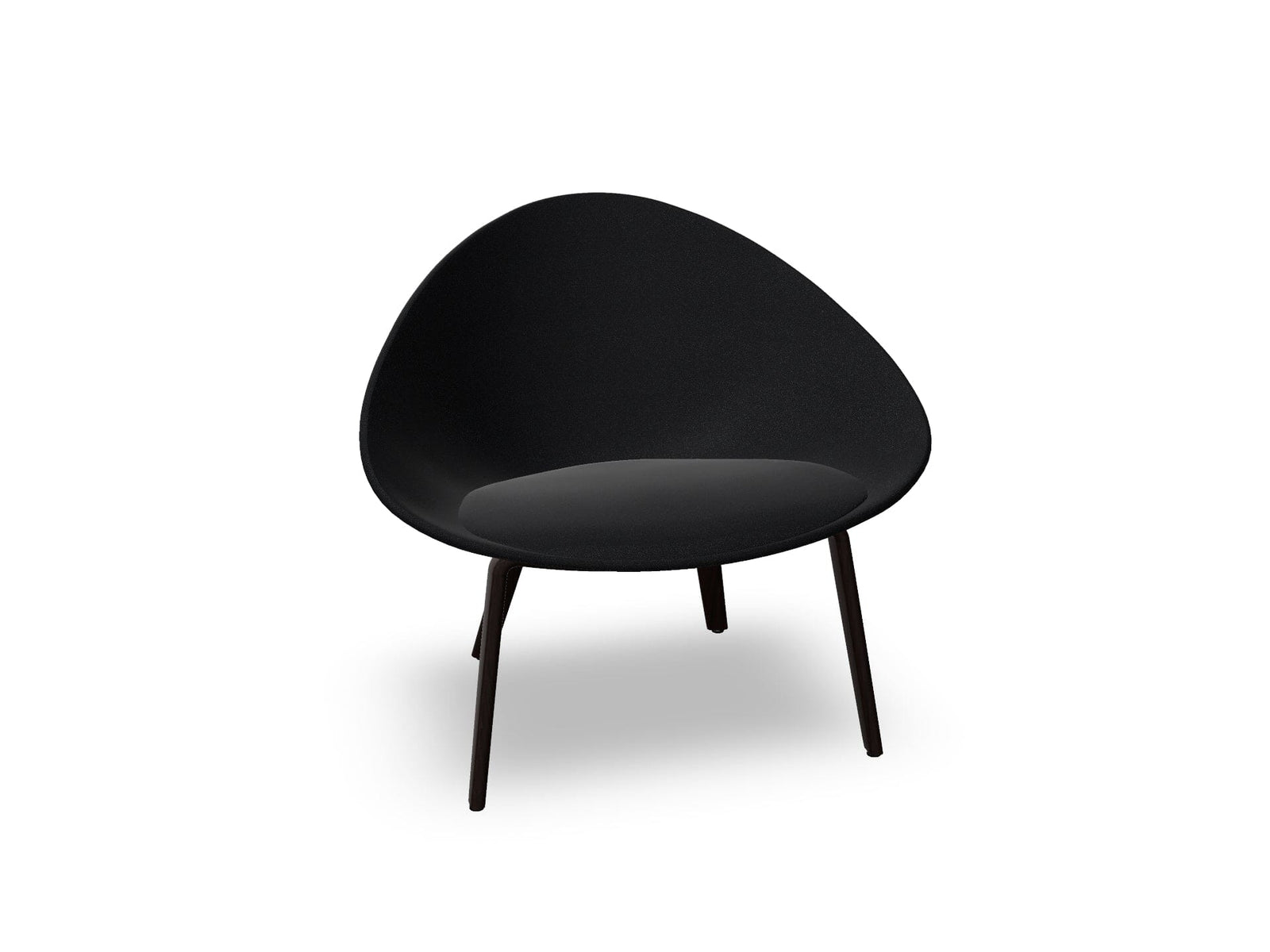 Adell 4 Leg Wood Lounge Chair With Fully Upholstered lounge chair Arper