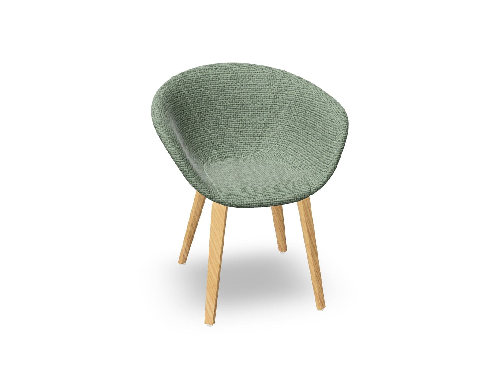Duna 02 Wood Leg Chair With Full Upholstery Chairs Arper