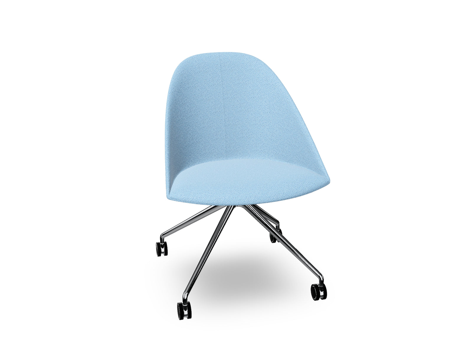 Cila Fully Upholtered Chair With Fixed Trestle Base