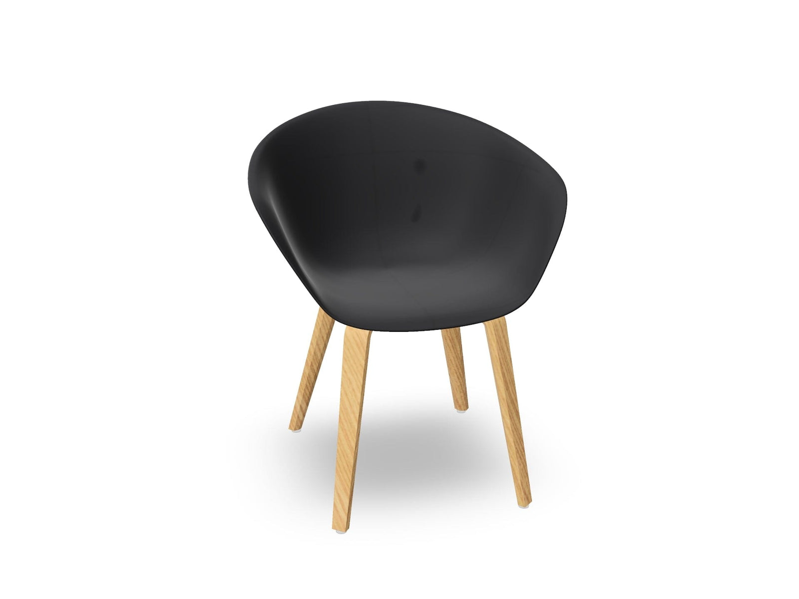 Duna 02 Polypropylene Chair With Wood Legs Chairs Arper