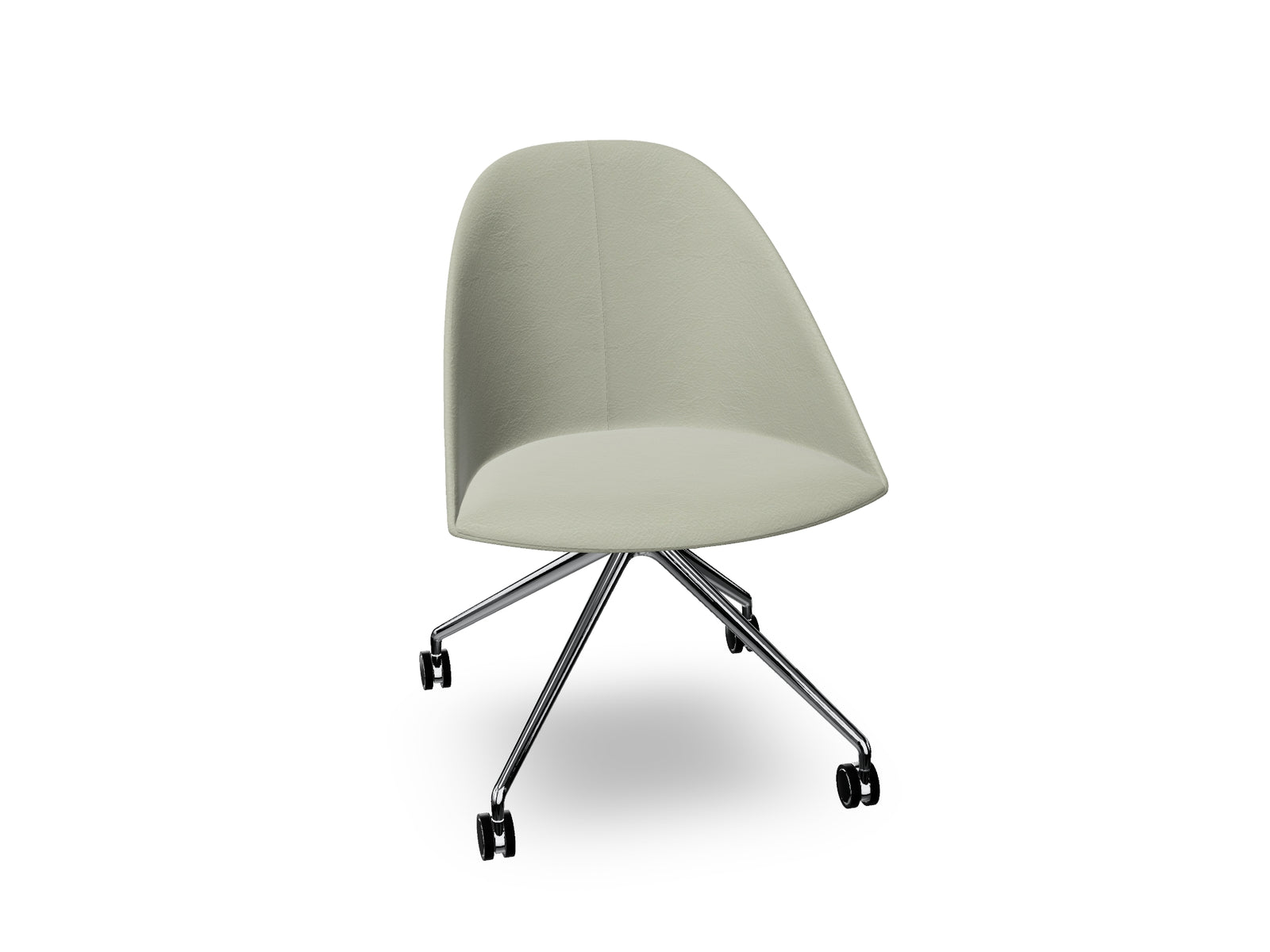Cila Fully Upholtered Chair With Fixed Trestle Base