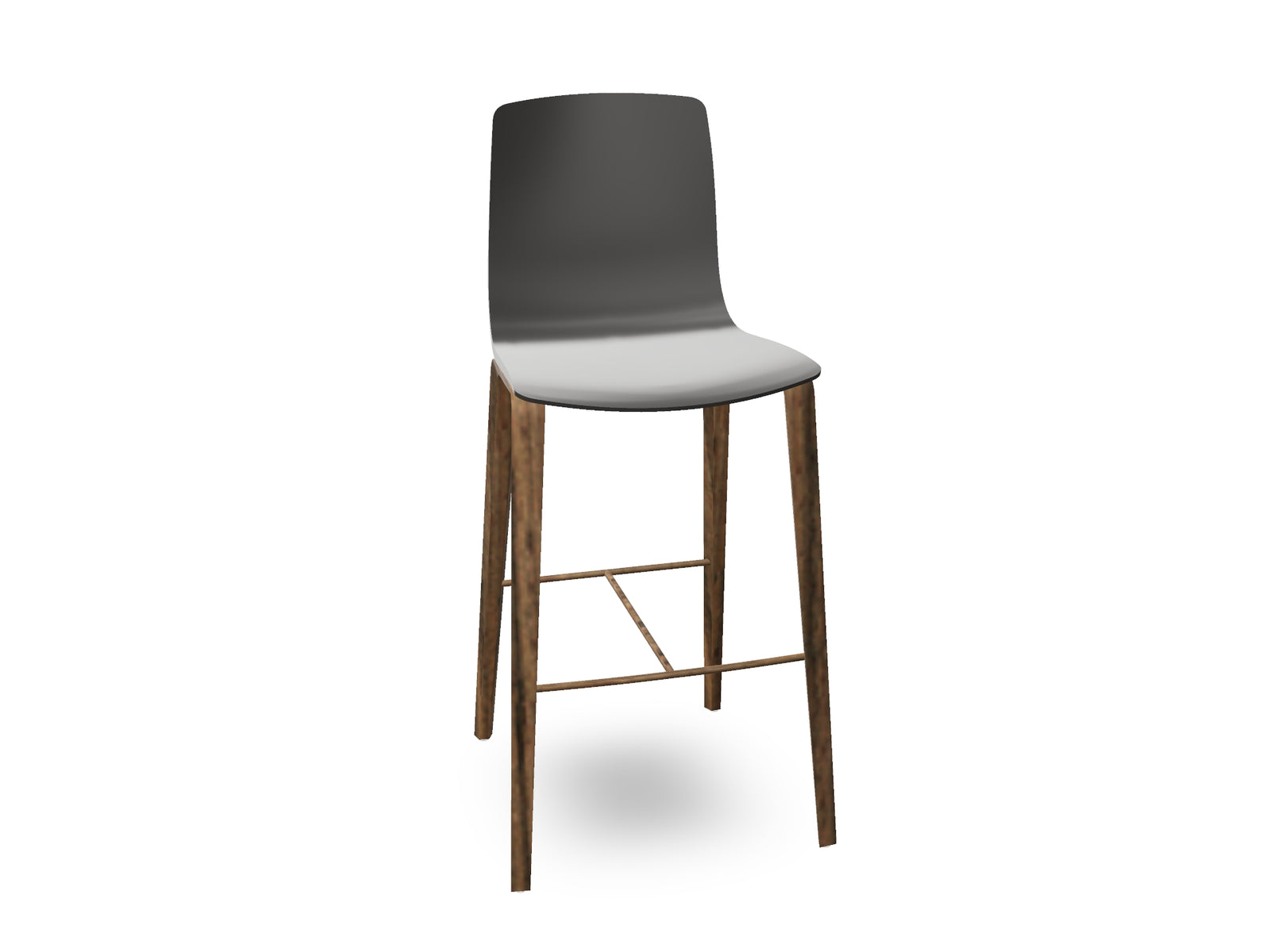 Aava 02-4 Wood Legs Polypropylene Counter & Bar Stool