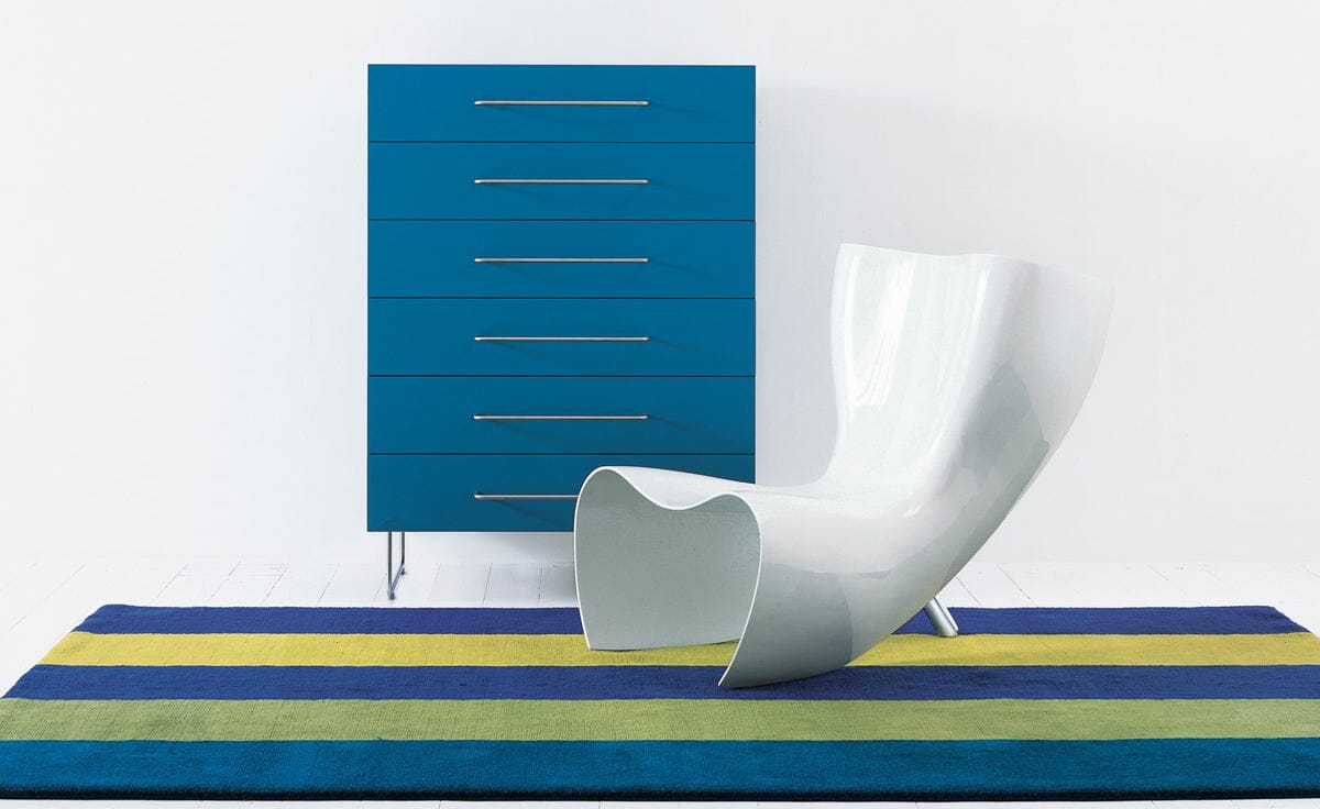 Felt Chair Chair Cappellini Polish-lacquered red (FC_1L 803)