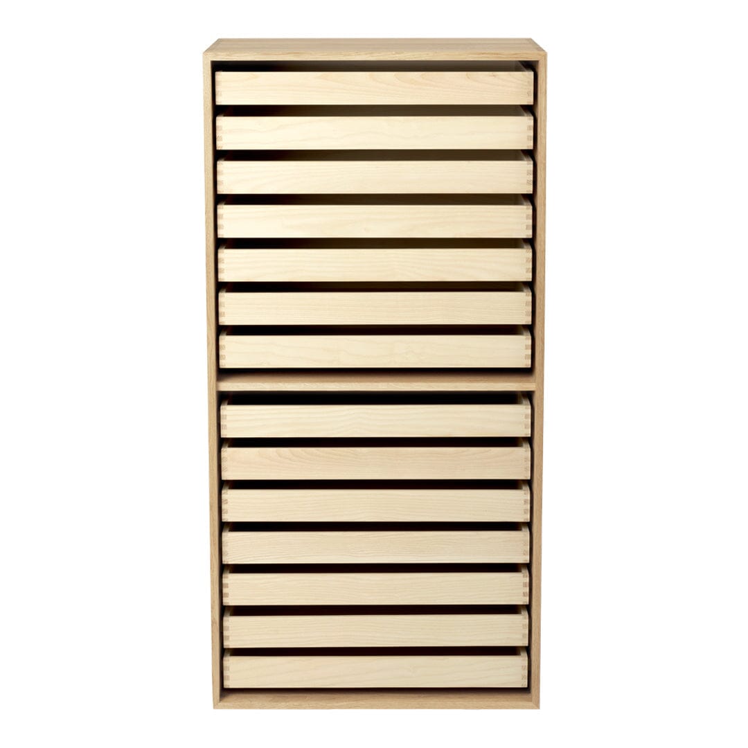 FK63 Deep Bookcase Upright with Trays storage Carl Hansen