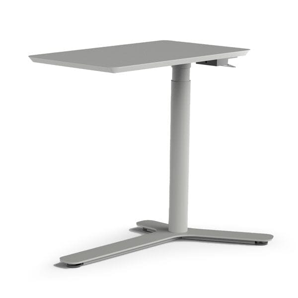 Float Mini Height Adjustable Table Desks humanscale Stone Gray - Painted Wood Top With Stone Gray Base