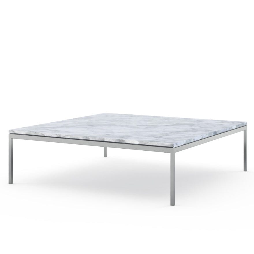 Florence Knoll Low Coffee Table Coffee Tables Knoll Large - 47 x 47 inch Carrara marble, Satin finish