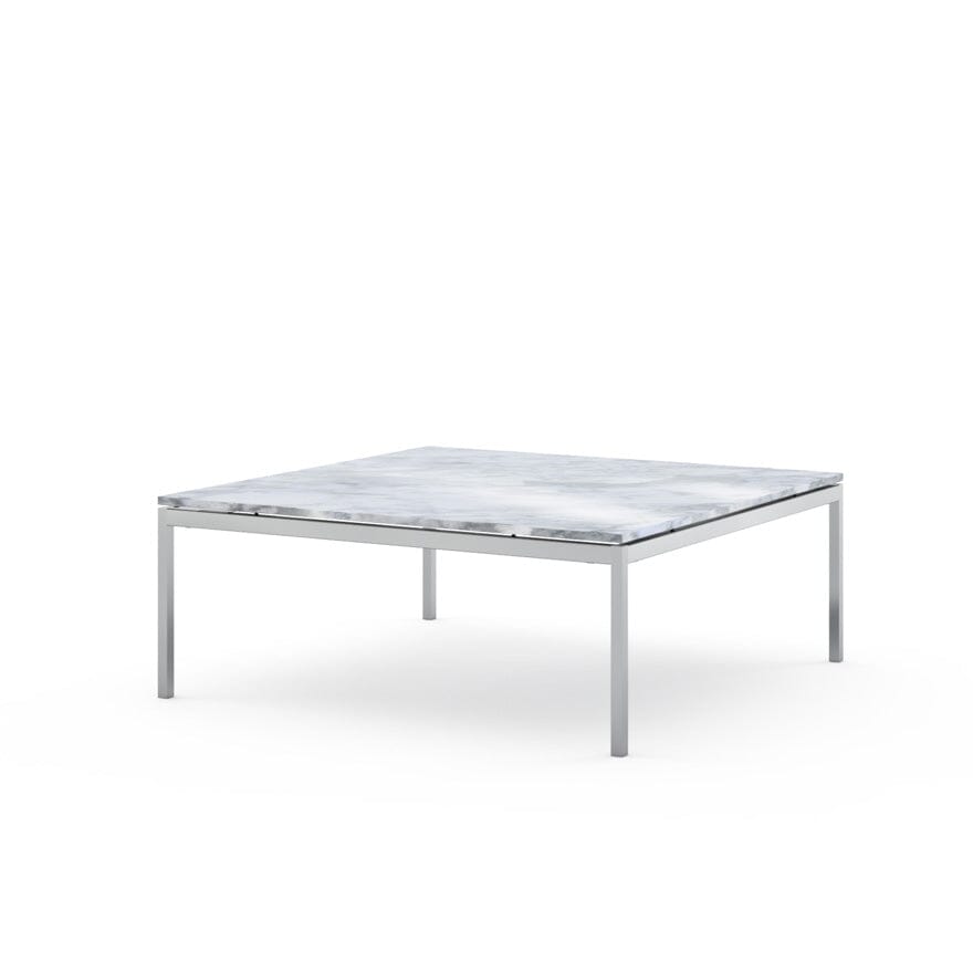 Florence Knoll Low Coffee Table Coffee Tables Knoll Small - 35 x 35 inch Carrara marble, Shiny finish