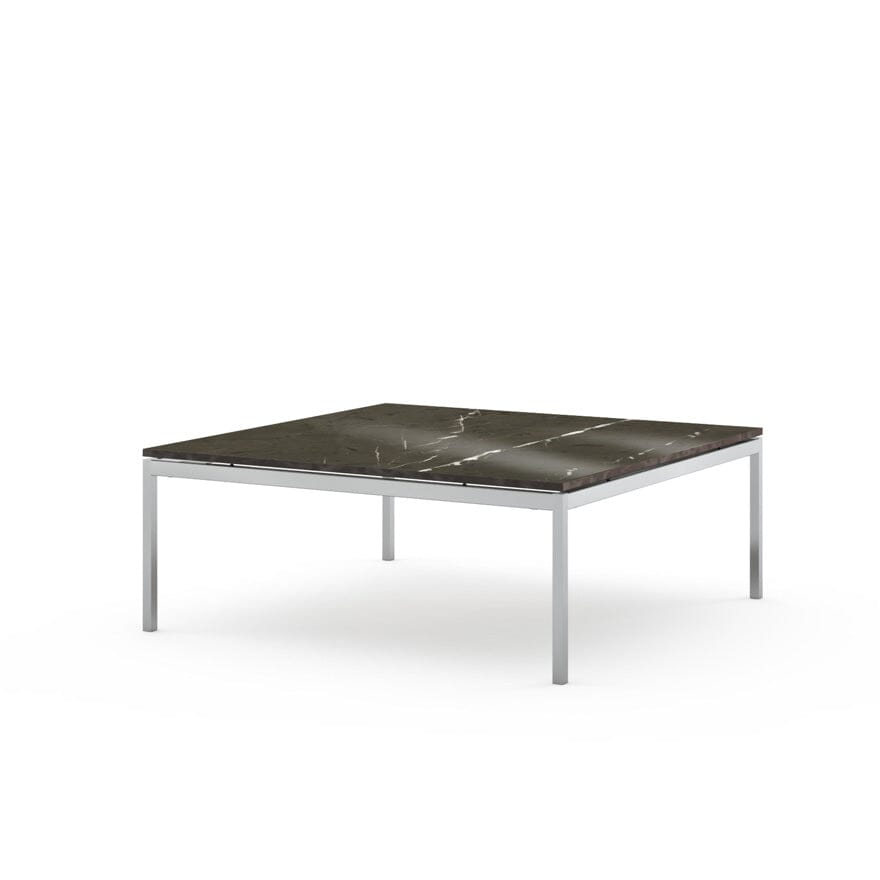 Florence Knoll Low Coffee Table Coffee Tables Knoll Small - 35 x 35 inch Grigio Marquina marble, Shiny finish