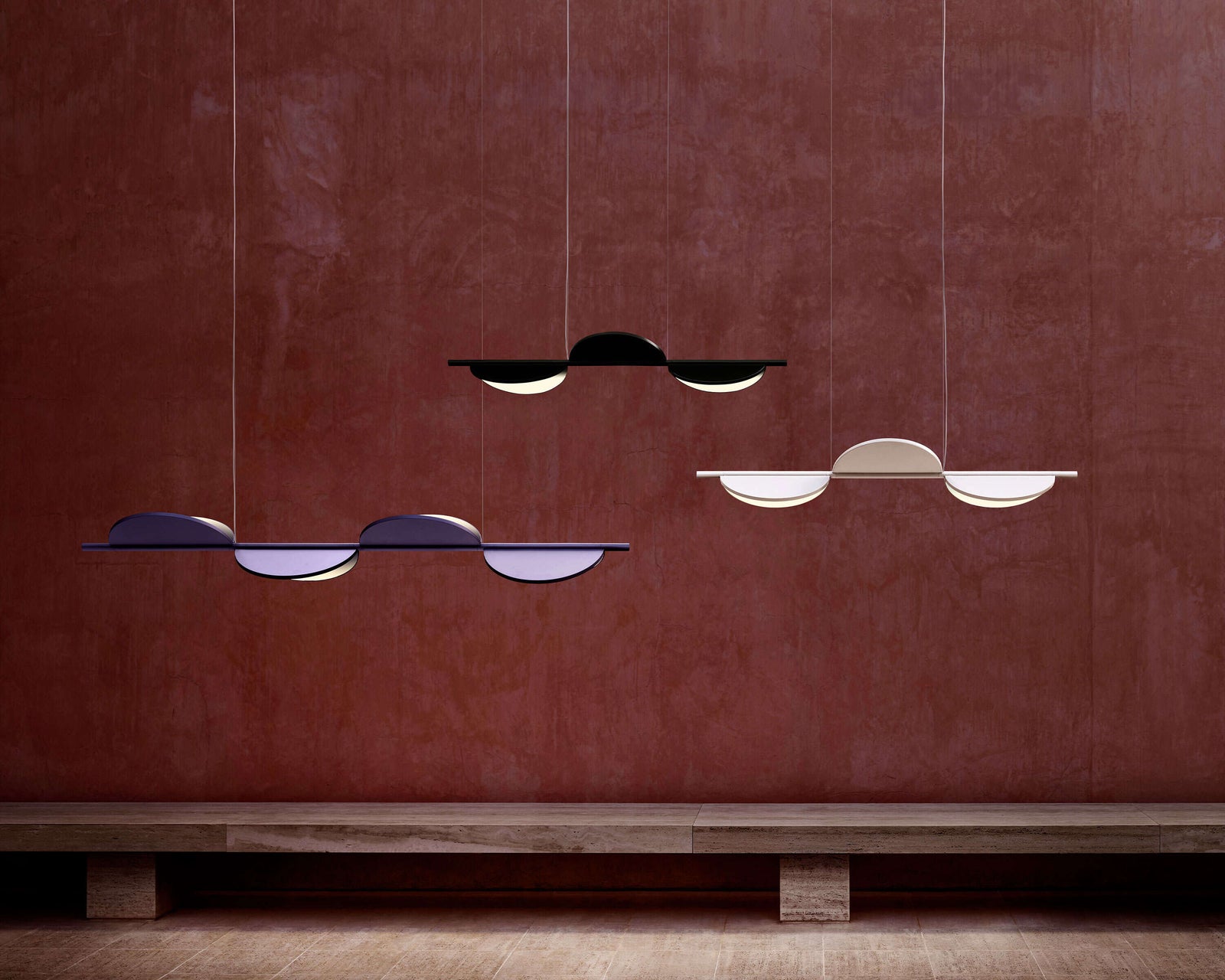 Almendra Linear Pendant Pendant Lights Flos