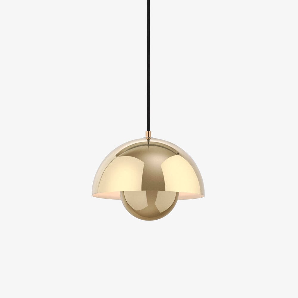 Flowerpot Pendant Lamp VP1 suspension lamps &Tradition Brass Plated