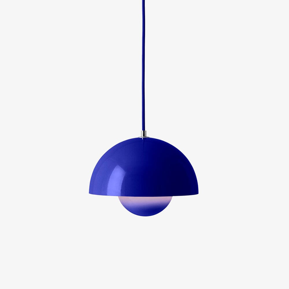 Flowerpot Pendant Lamp VP1 suspension lamps &Tradition Cobalt Blue