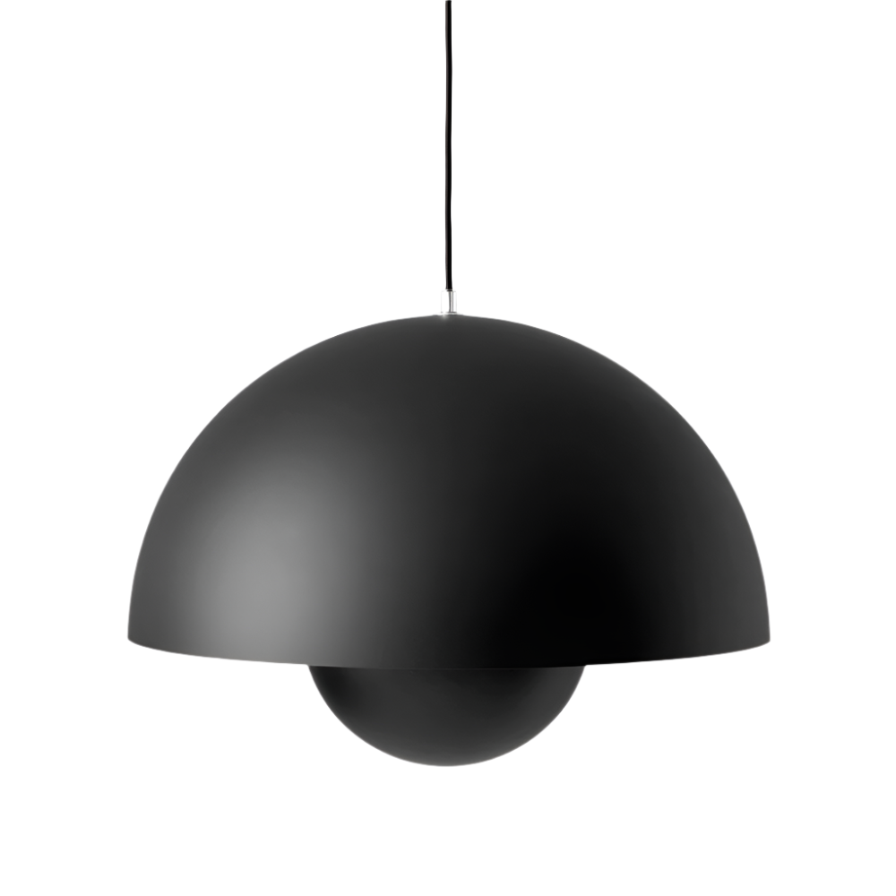 Flowerpot Pendant VP7 Pendant Lights &Tradition Matte Black