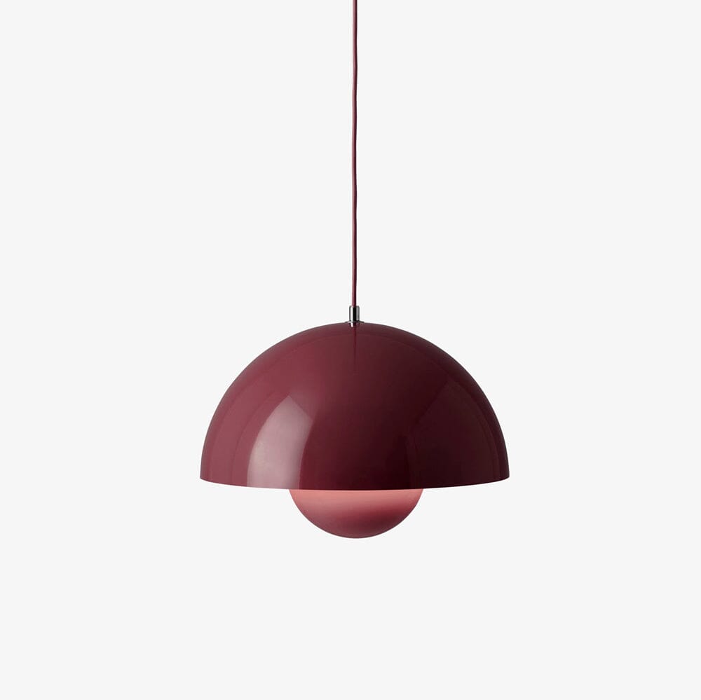 Flowerpot Pendant VP7 Pendant Lights &Tradition Dark Plum