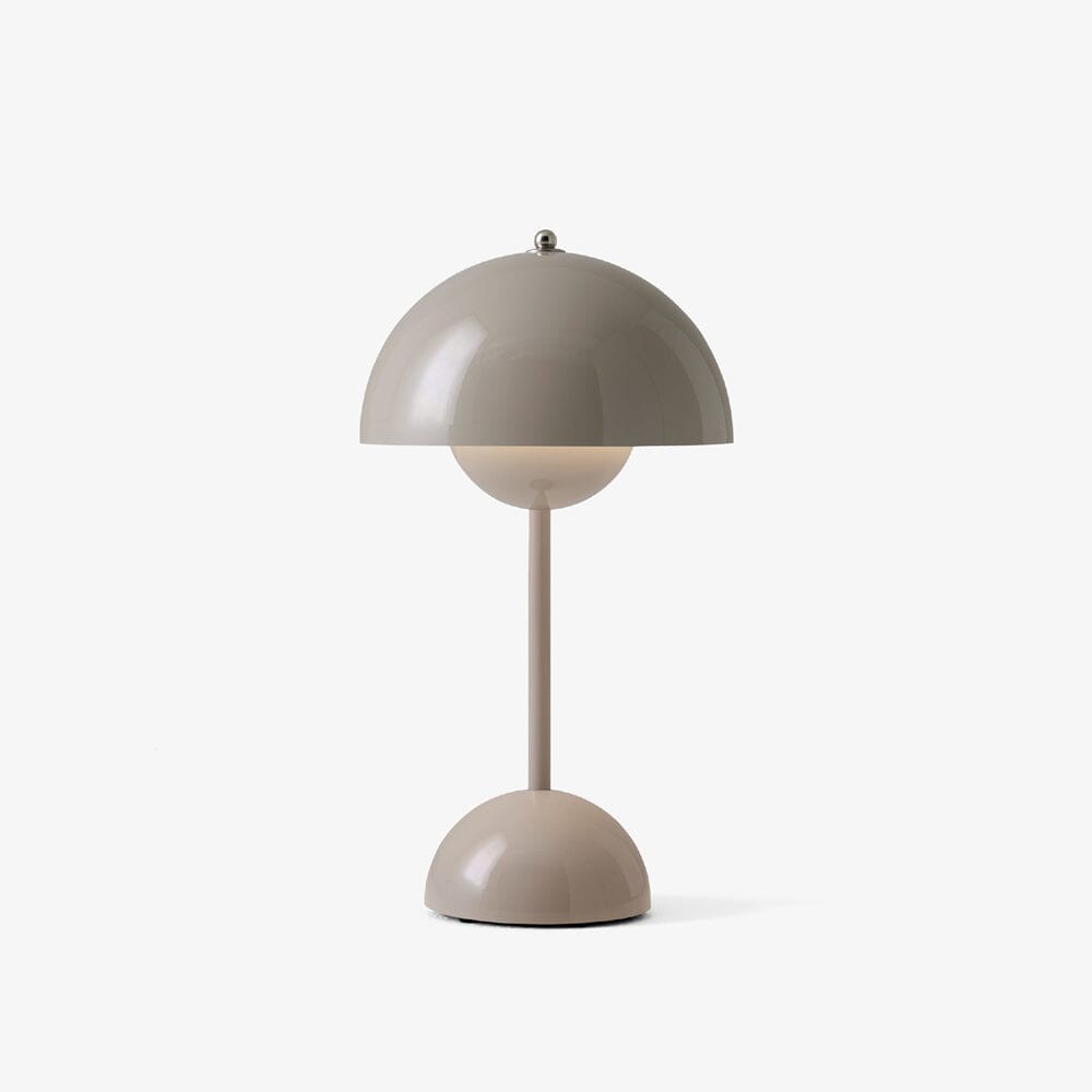 Flowerpot Portable Table Lamp VP9 Table Lamps &Tradition Grey Beige