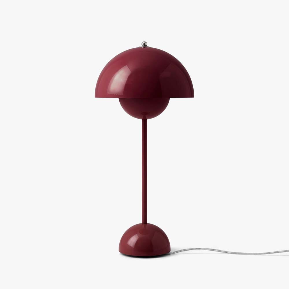 Flowerpot Table Lamp VP3 Table Lamp &Tradition Dark Plum