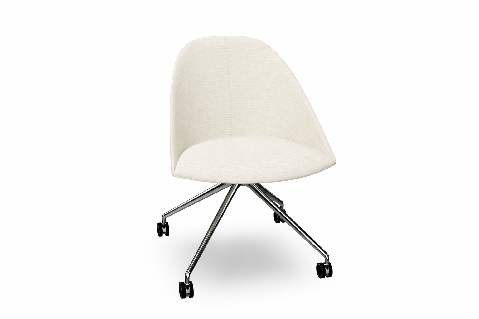 Cila Fully Upholtered Chair With Fixed Trestle Base