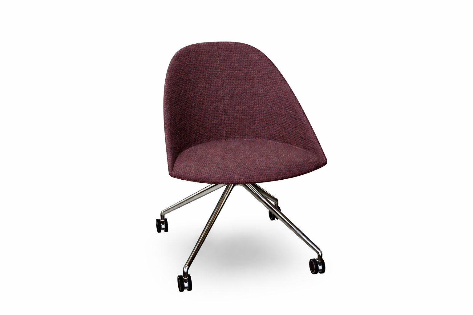 Cila Fully Upholtered Chair With Fixed Trestle Base