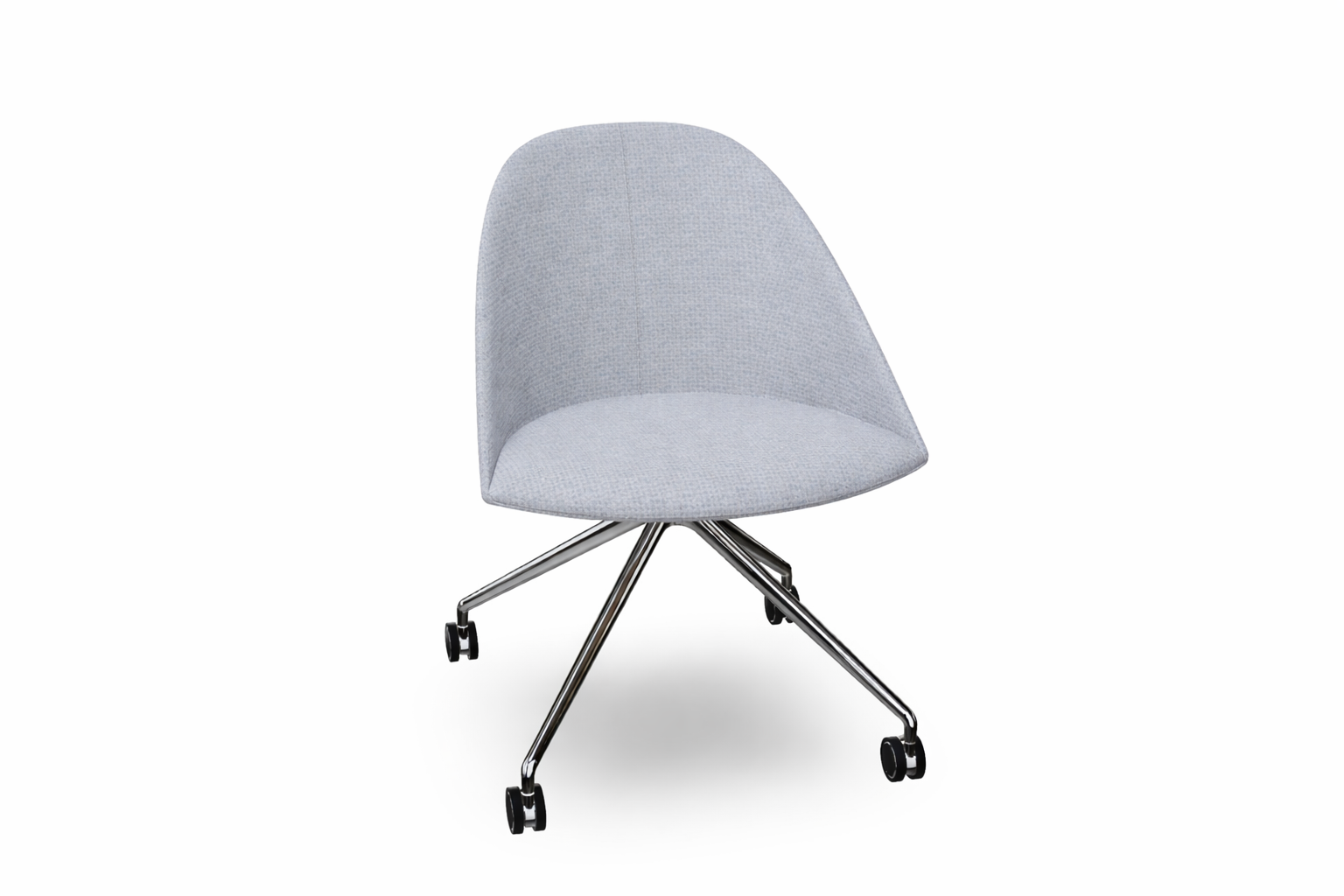 Cila Fully Upholtered Chair With Fixed Trestle Base