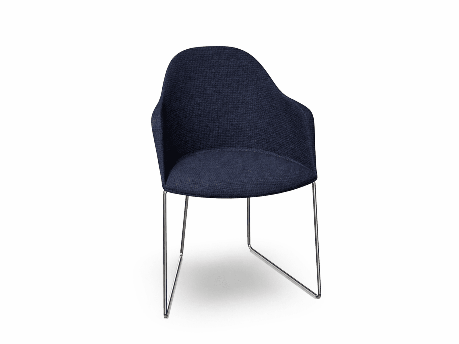 Cila Fully Upholstered Armchair With Sled Base Chairs Arper