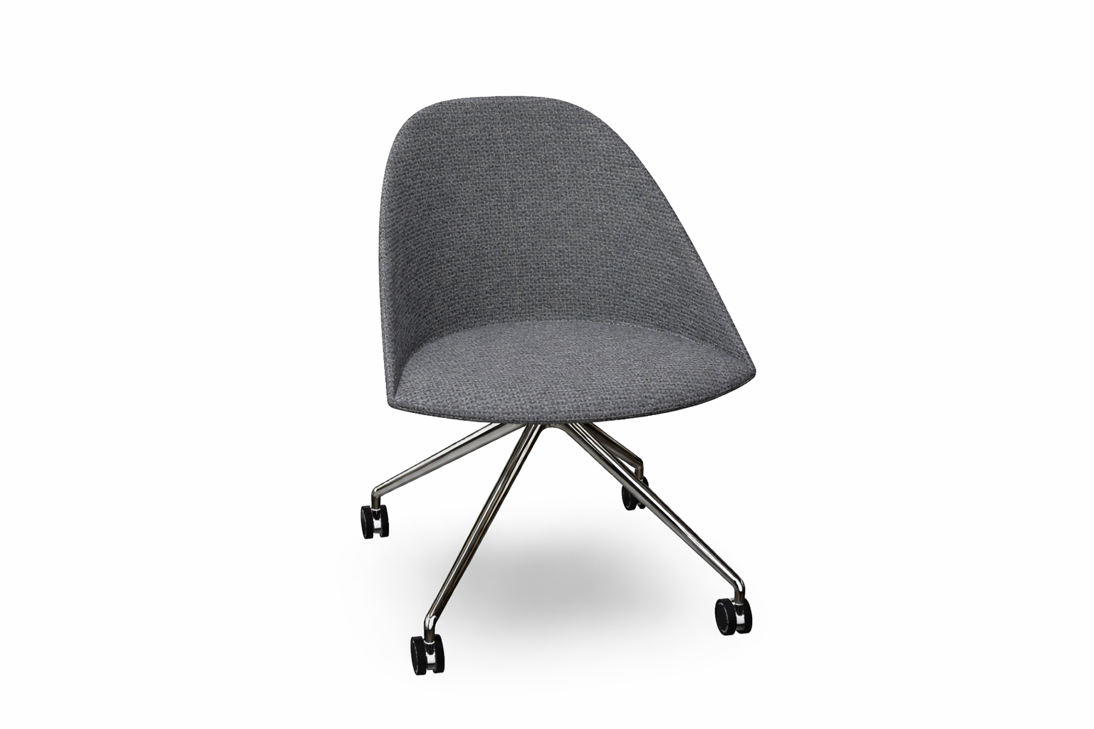 Cila Fully Upholtered Chair With Fixed Trestle Base