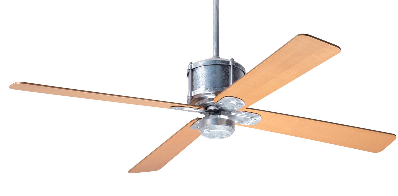 Industry DC Ceiling Fan Ceiling Fans Modern Fan Co Galvanized Maple Wall Control Without Light