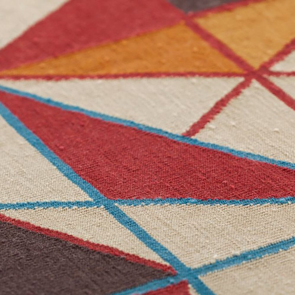 Hexa Orange Rug Rug Gan