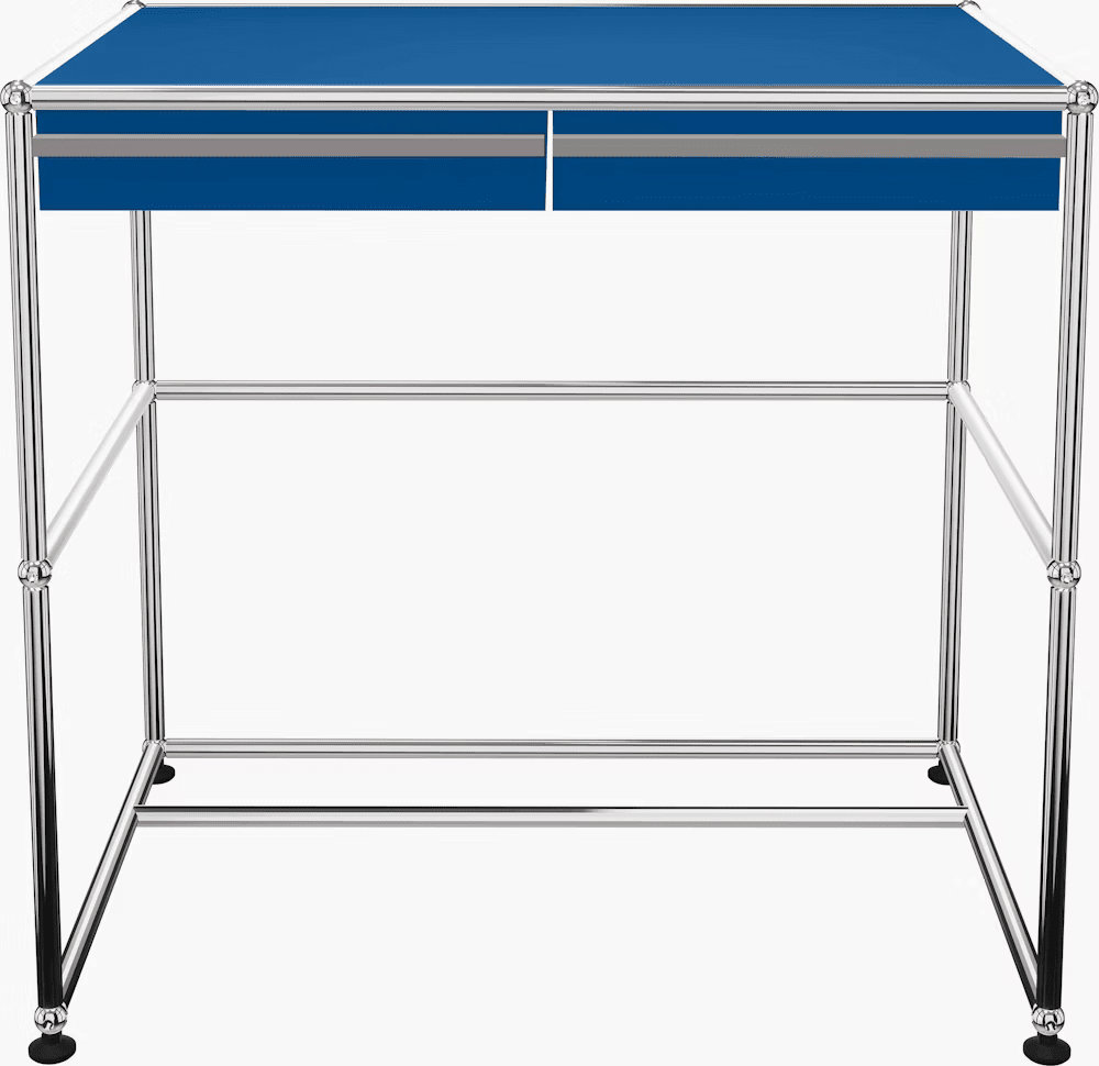 USM Haller Compact Desk Desks USM Gentian Blue
