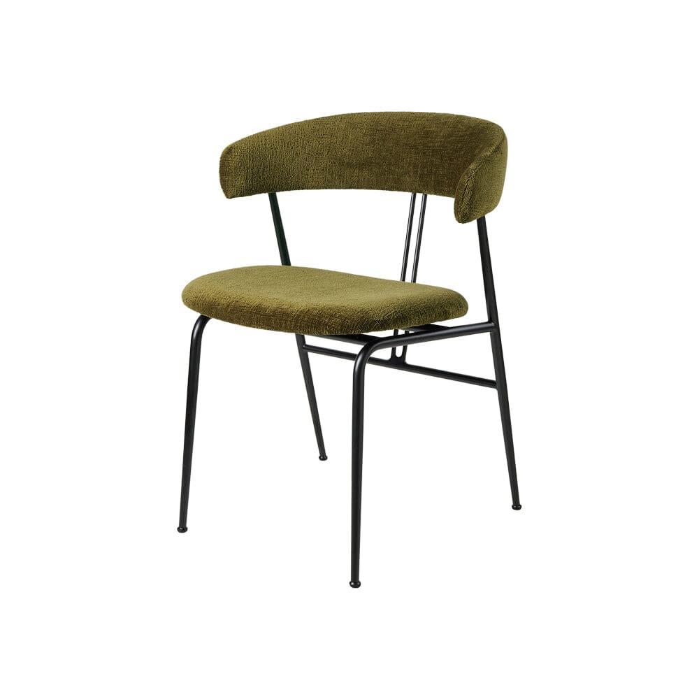 Violin Dining Chair - Fully Upholstered Chairs Gubi Mumble, Glamour Group (40, Standard)